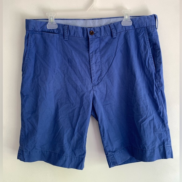 POLO RALPH LAUREN Classic Fit Men’s Pima Cotton Blend Flat Front Chino Shorts 35 - Picture 1 of 13